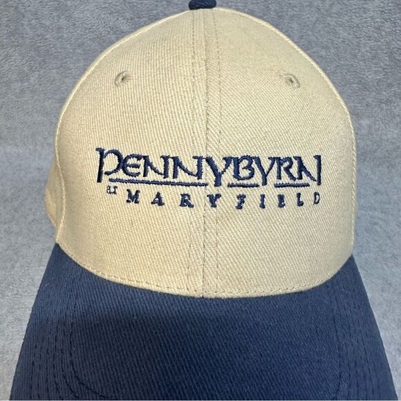 Pennybyrn Maryfield Hat Cap Adult OSFA Beige Blue Strapback Dog Daze Black Label - Picture 2 of 10